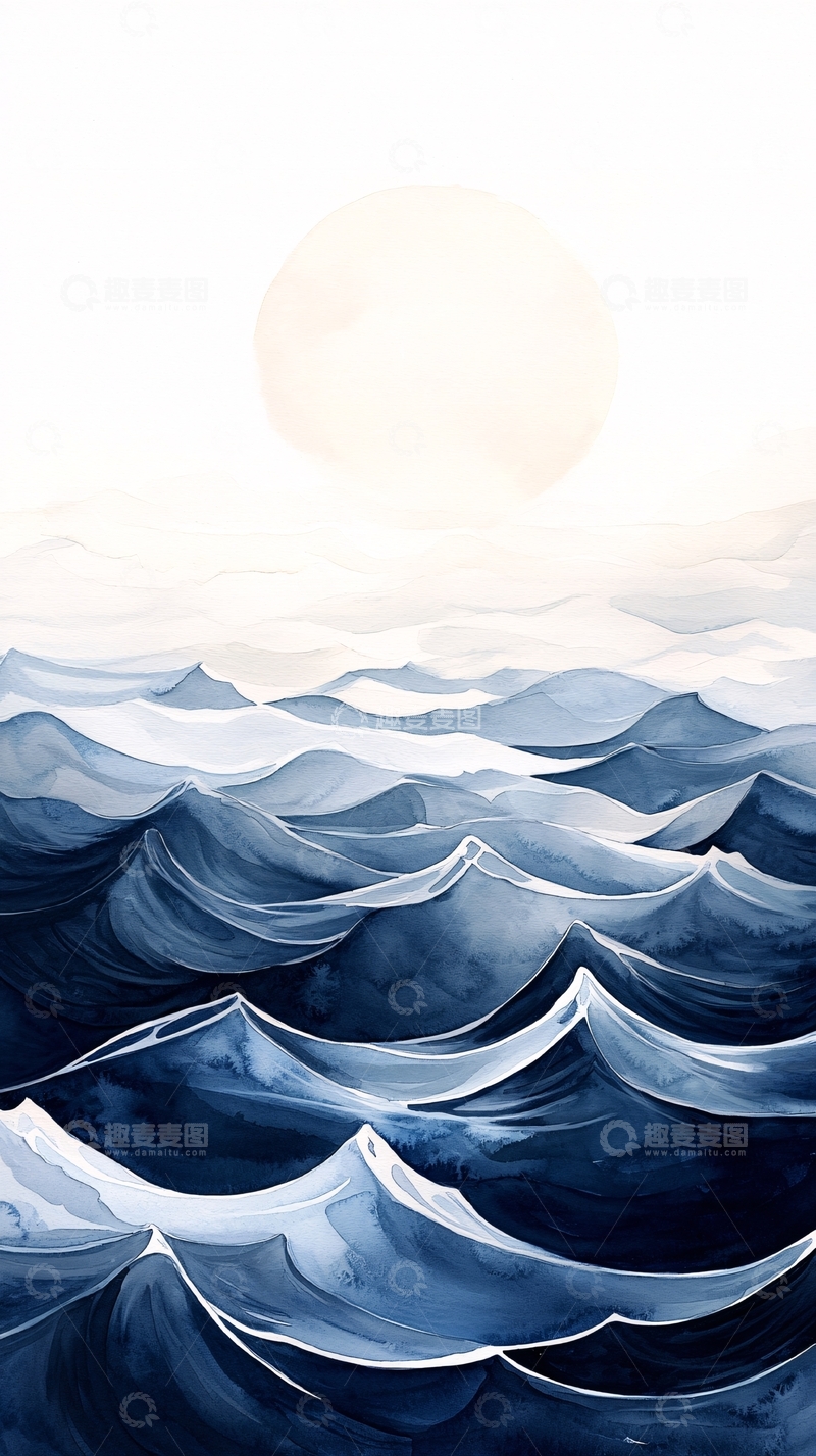 高清大图下载【趣麦麦图】海面波光粼粼