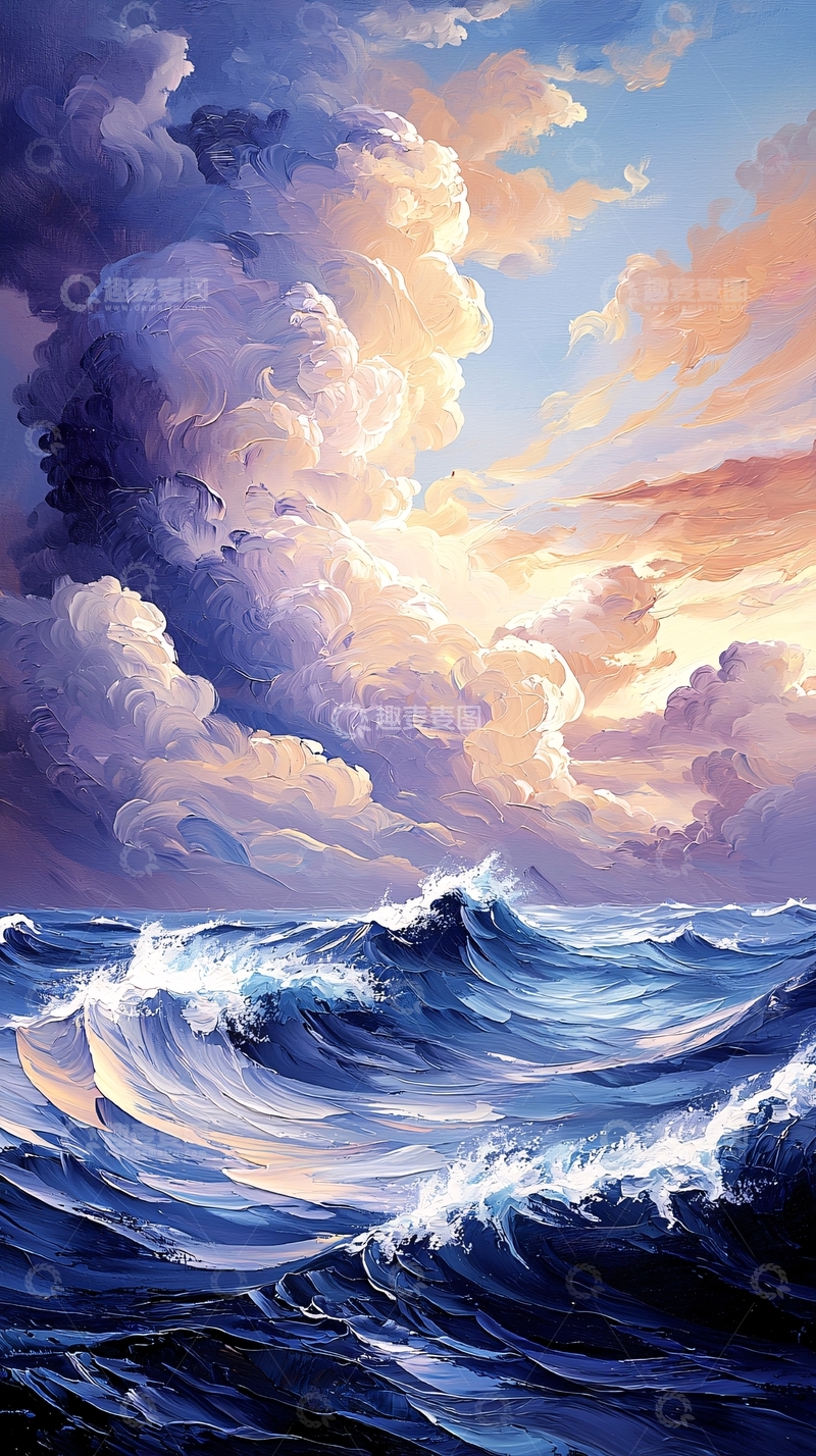 高清大图下载【趣麦麦图】波涛汹涌的云海