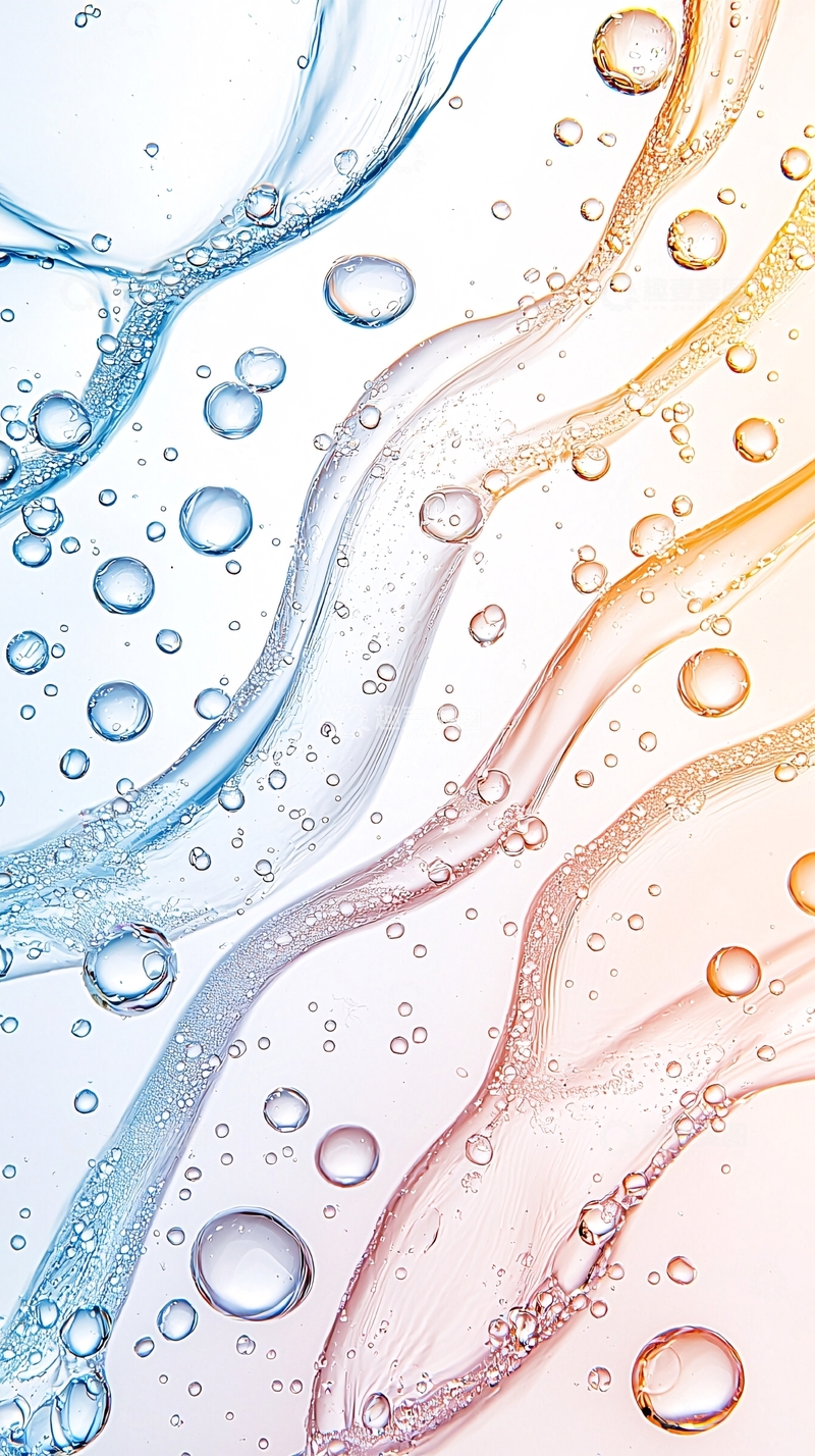 高清大图下载【趣麦麦图】水波纹气泡流动渐变