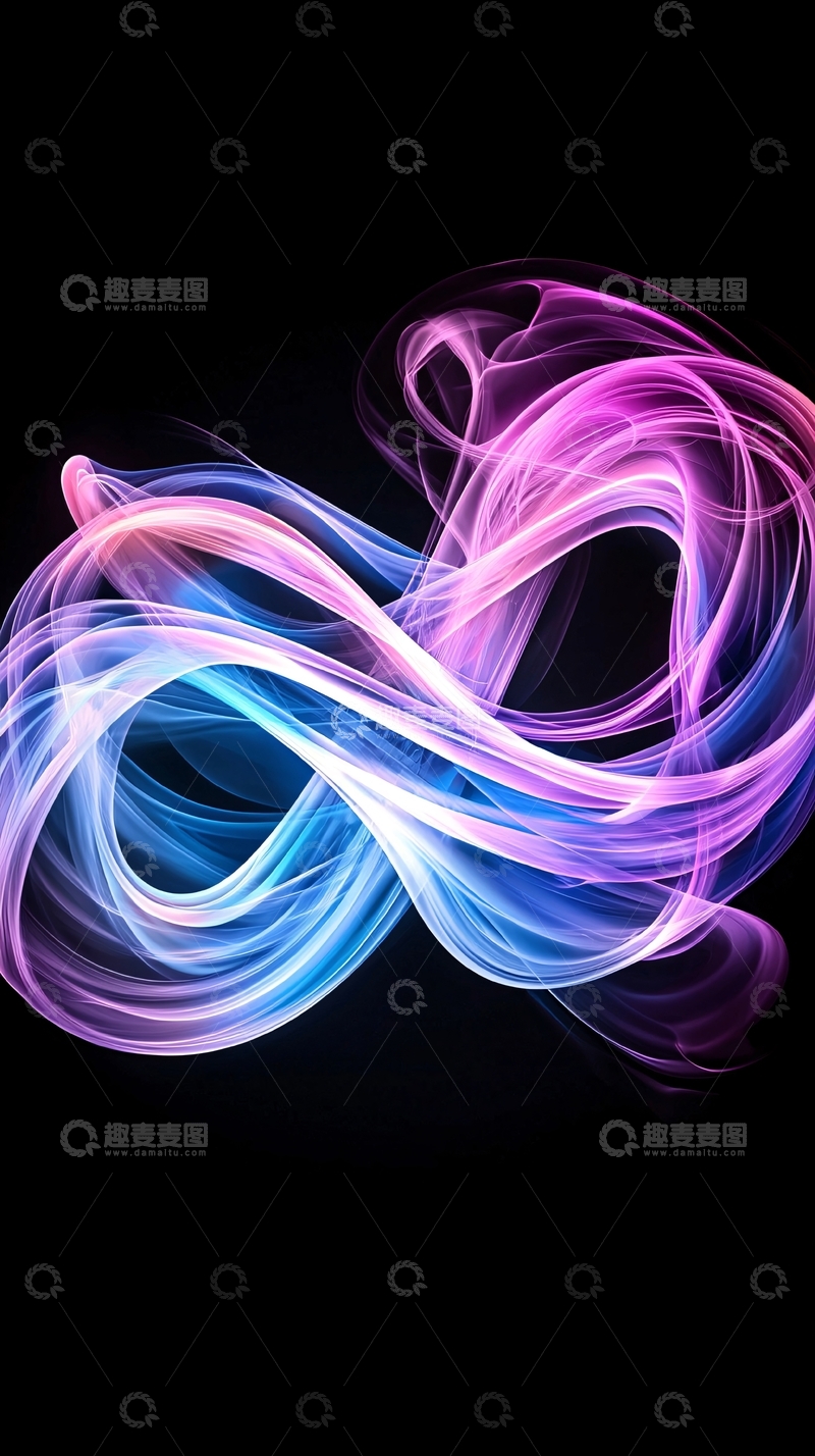 高清大图下载【趣麦麦图】绚丽多彩的流动光线