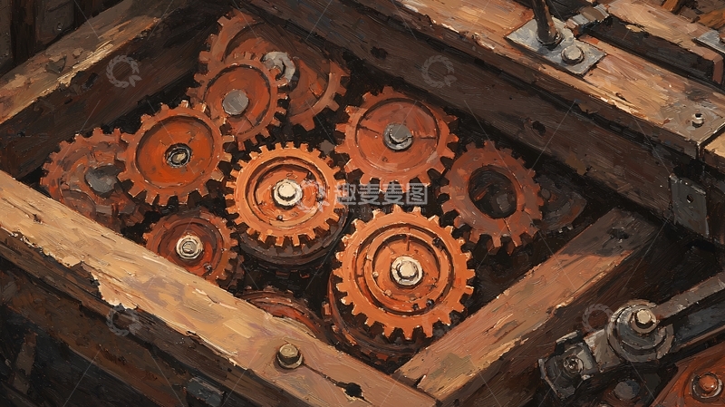 高清大图下载【趣麦麦图】机械齿轮高清图片