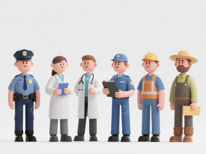 五一劳动节卡通人物16