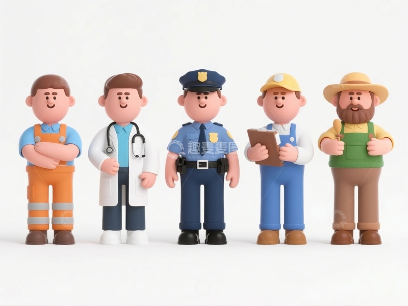 五一劳动节卡通人物15