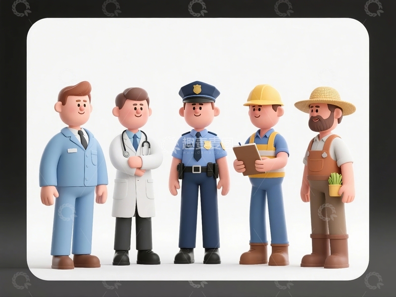 五一劳动节卡通人物14