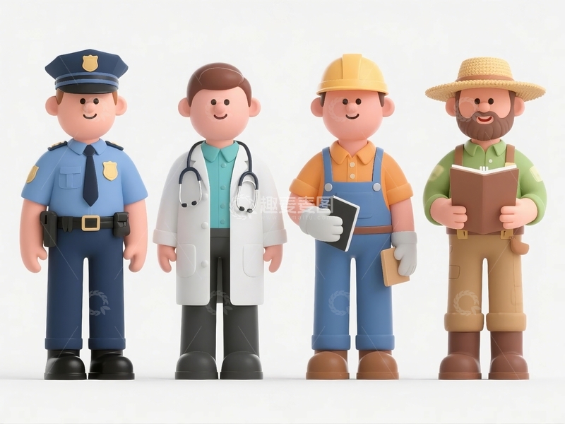 五一劳动节卡通人物12