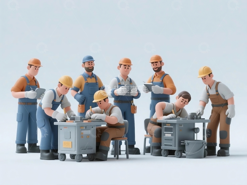 五一劳动节卡通人物9