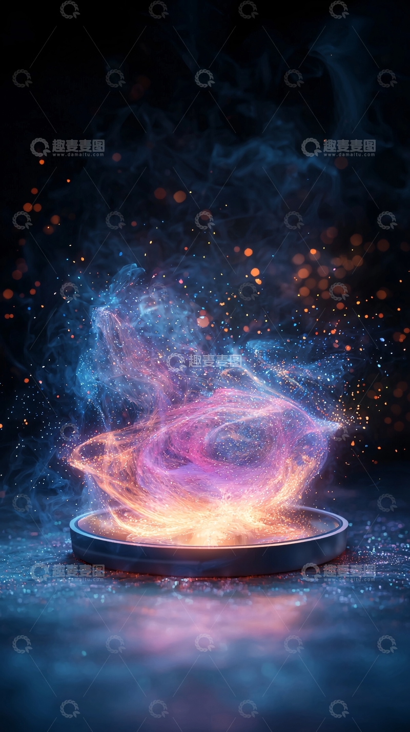 奇幻魔法能量汇聚效果