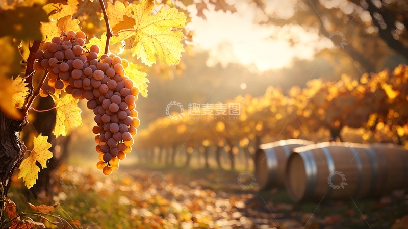 高清大图下载【趣麦麦图】金秋葡萄园高清图片