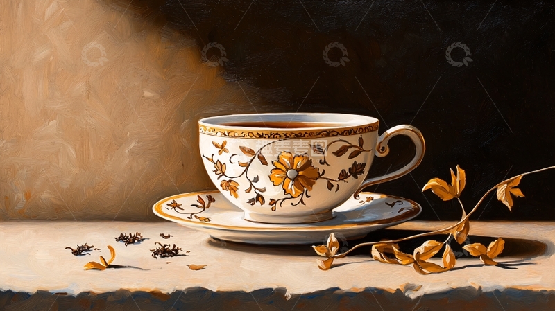 高清大图下载【趣麦麦图】精致茶杯暖饮静物
