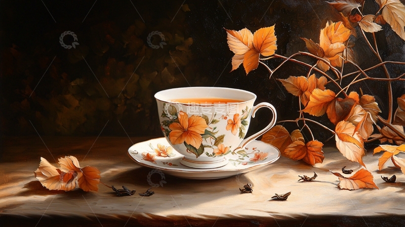 高清大图下载【趣麦麦图】暖色调茶饮高清图片