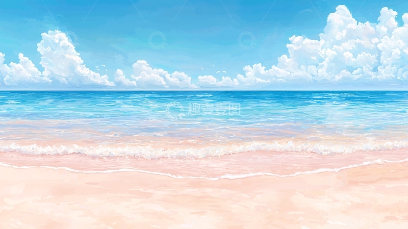 高清大图下载【趣麦麦图】水天一色高清图片