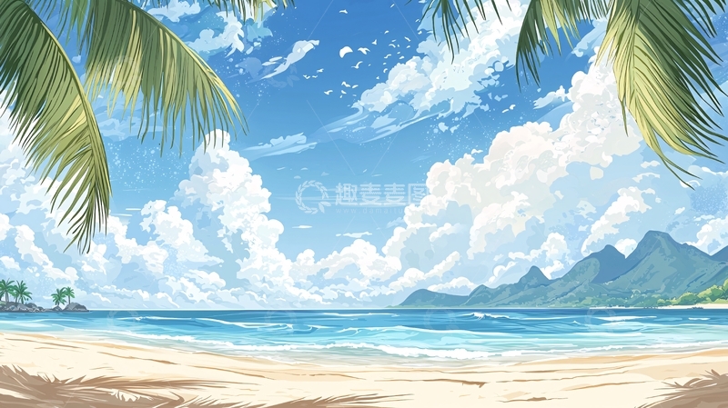 高清大图下载【趣麦麦图】热带海滩高清图片