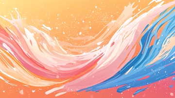 抽象水彩波浪背景