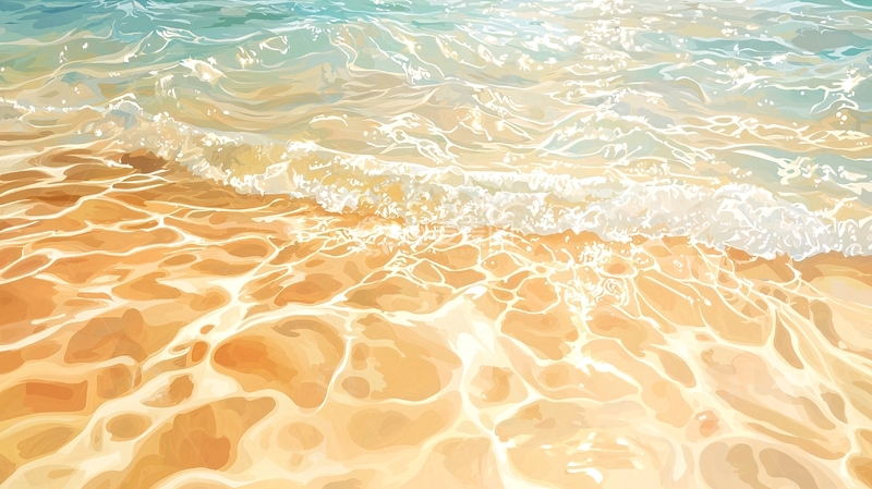 高清大图下载【趣麦麦图】阳光下清澈的海水