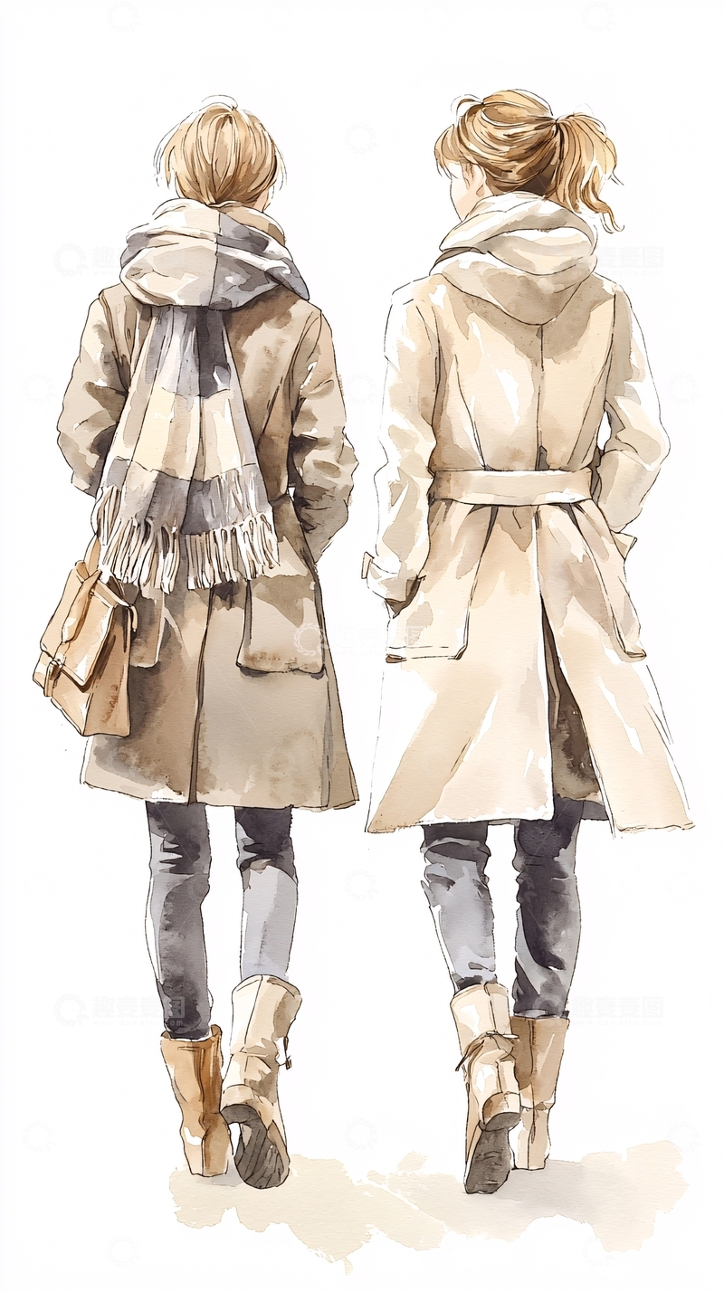 高清大图下载【趣麦麦图】女性背影高清图片