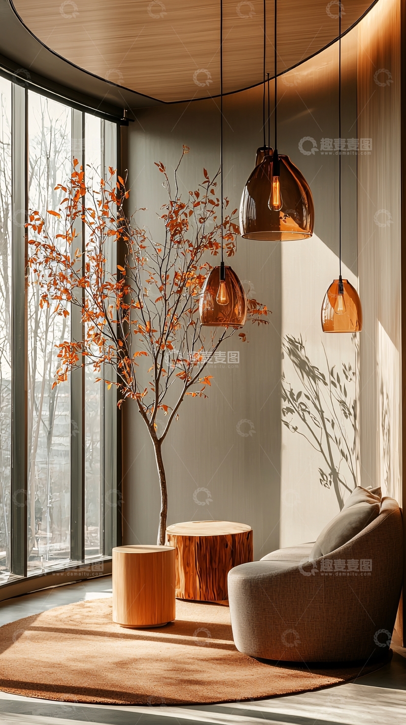 高清大图下载【趣麦麦图】现代简约客厅一角