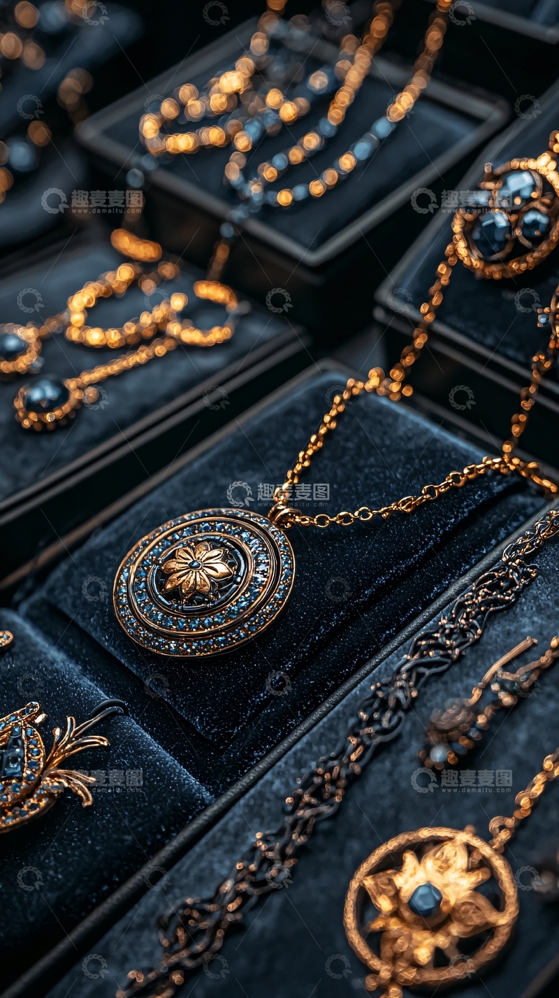 高清大图下载【趣麦麦图】精致复古的首饰陈列
