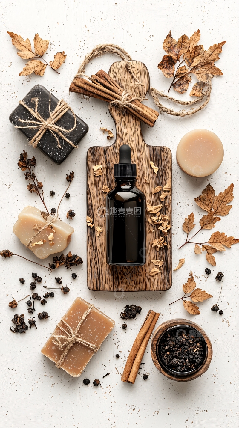 高清大图下载【趣麦麦图】手工皂精油护肤品静物