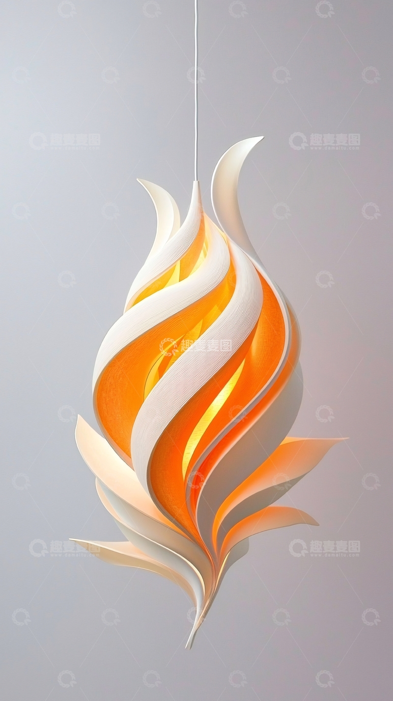 高清大图下载【趣麦麦图】花朵造型吊灯