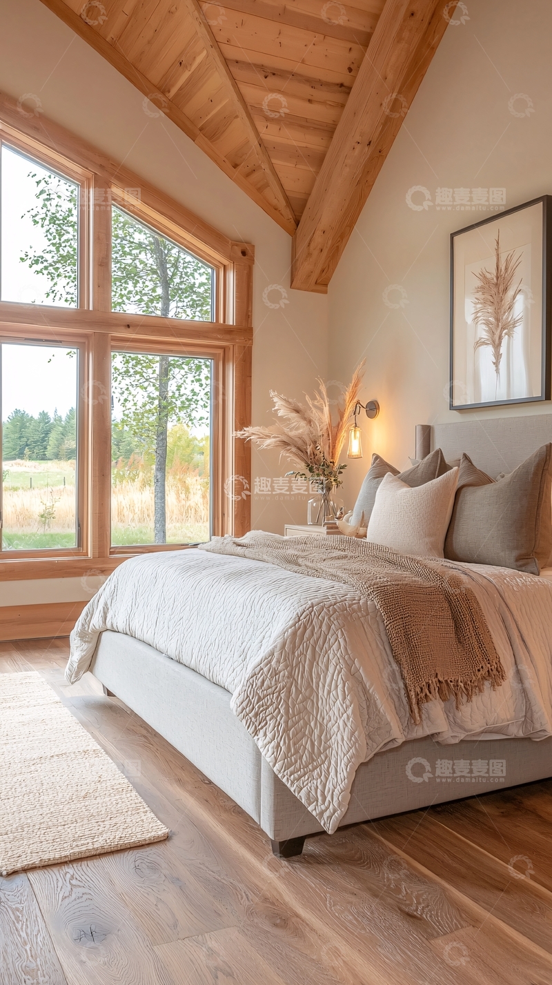 高清大图下载【趣麦麦图】温馨田园风卧室