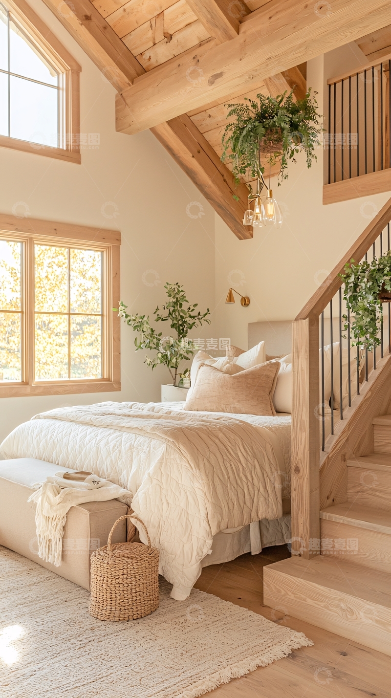 高清大图下载【趣麦麦图】温馨的阁楼卧室