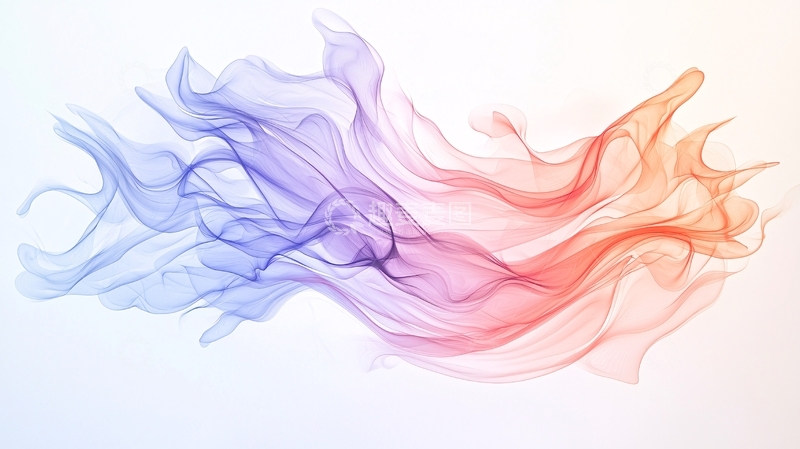 高清大图下载【趣麦麦图】渐变色流动曲线