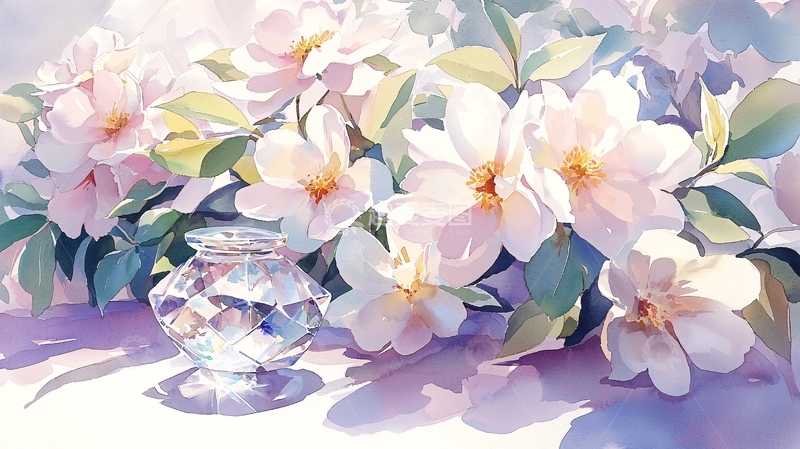 高清大图下载【趣麦麦图】淡雅花卉静物