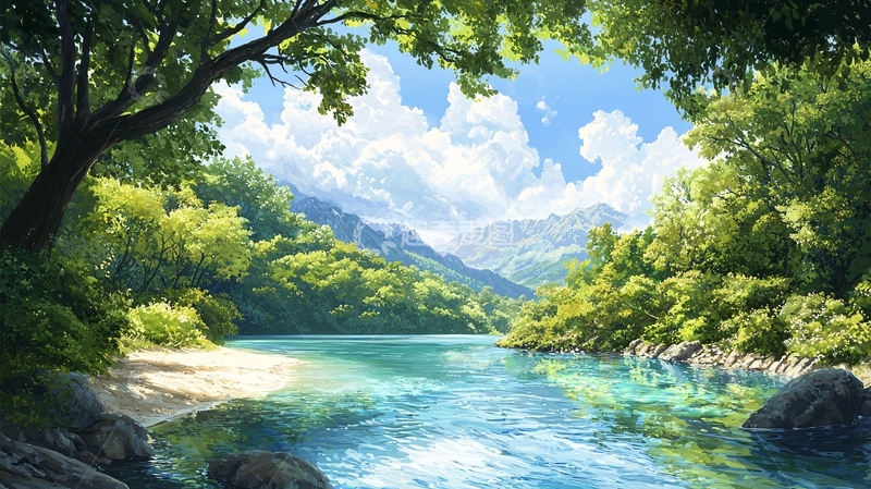 高清大图下载【趣麦麦图】山清水秀的自然风光