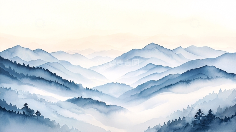 高清大图下载【趣麦麦图】水墨山水高清图片