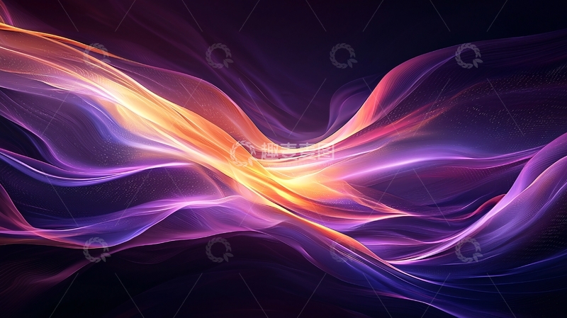 高清大图下载【趣麦麦图】抽象渐变光波
