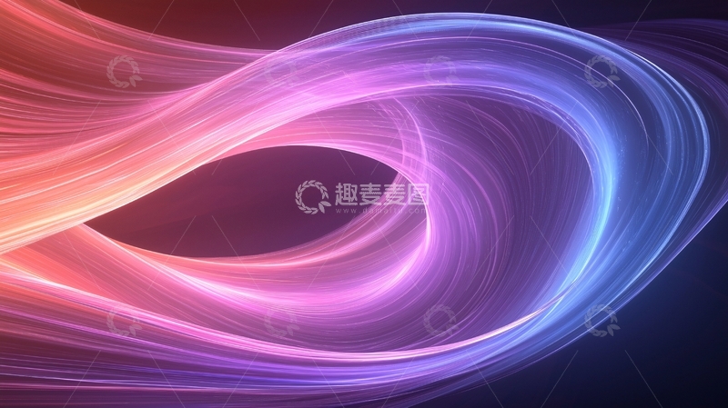 高清大图下载【趣麦麦图】抽象彩色波浪线条背景