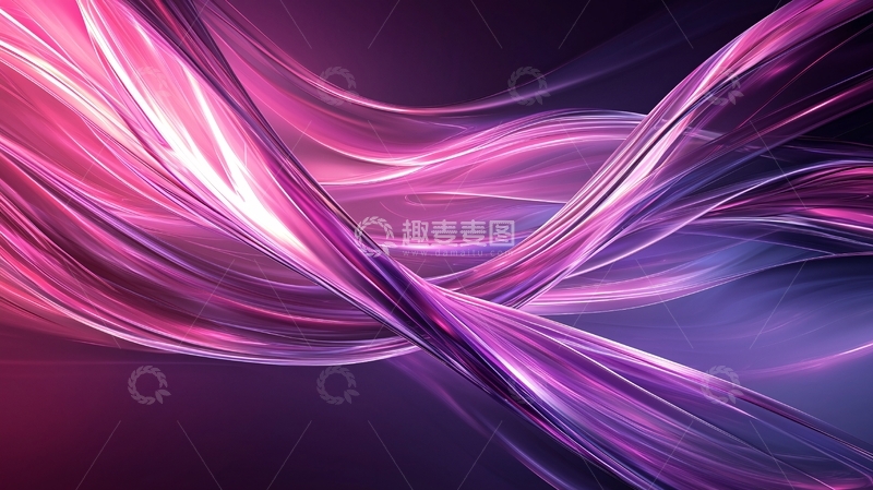 高清大图下载【趣麦麦图】紫色粉色交织光束