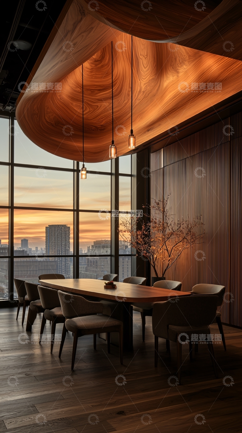 高清大图下载【趣麦麦图】高层建筑中的豪华会议室