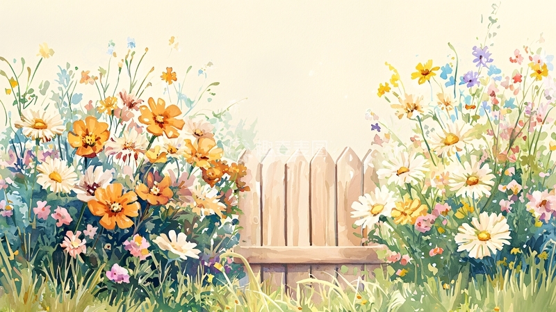 高清大图下载【趣麦麦图】鲜花盛开的田园风