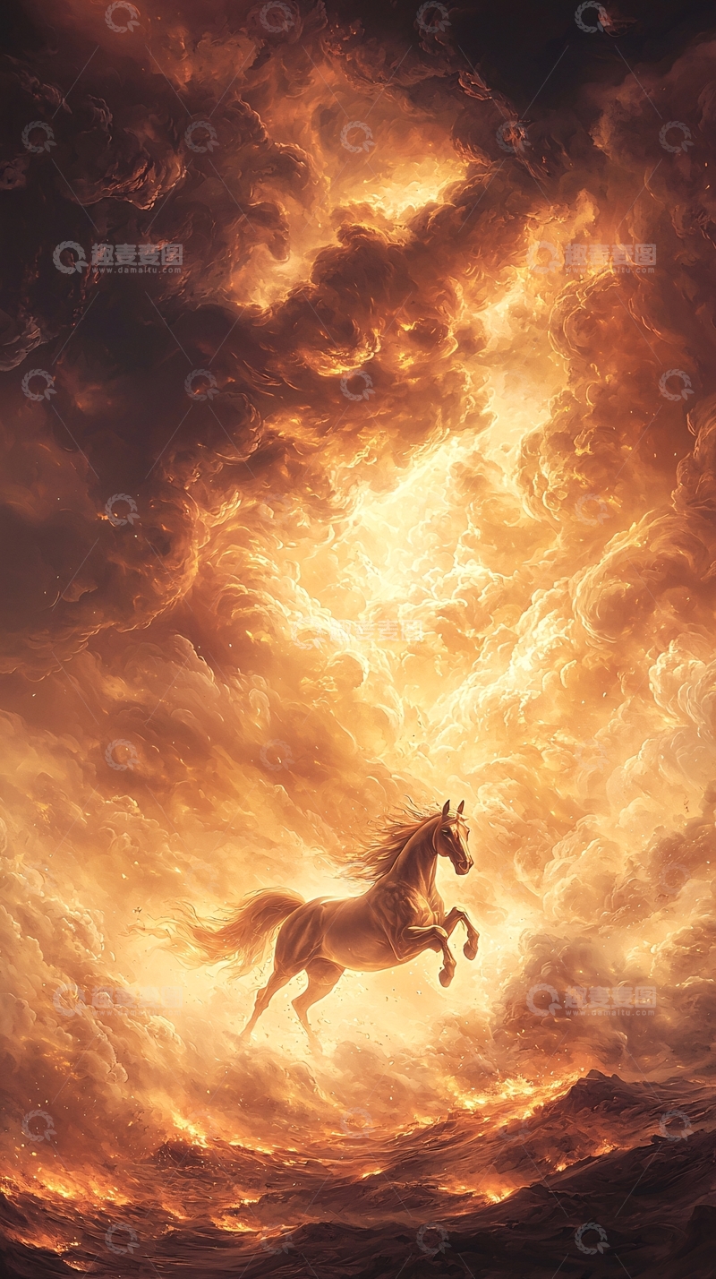高清大图下载【趣麦麦图】奔腾的骏马高清图片