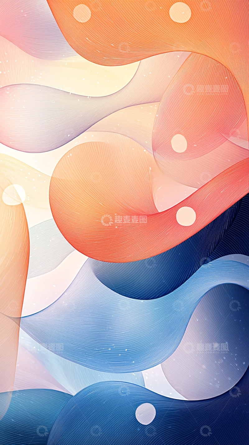 高清大图下载【趣麦麦图】抽象水滴渐变背景