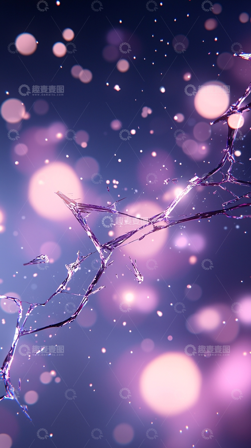 高清大图下载【趣麦麦图】紫色光晕高清图片