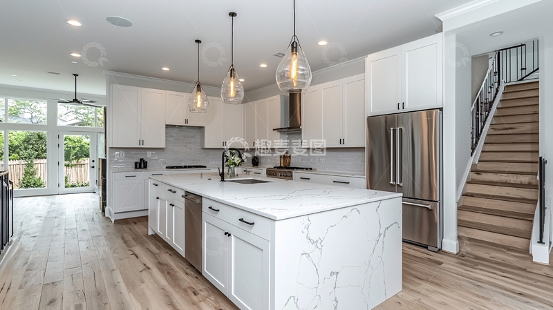 高清大图下载【趣麦麦图】厨房明亮现代简约风