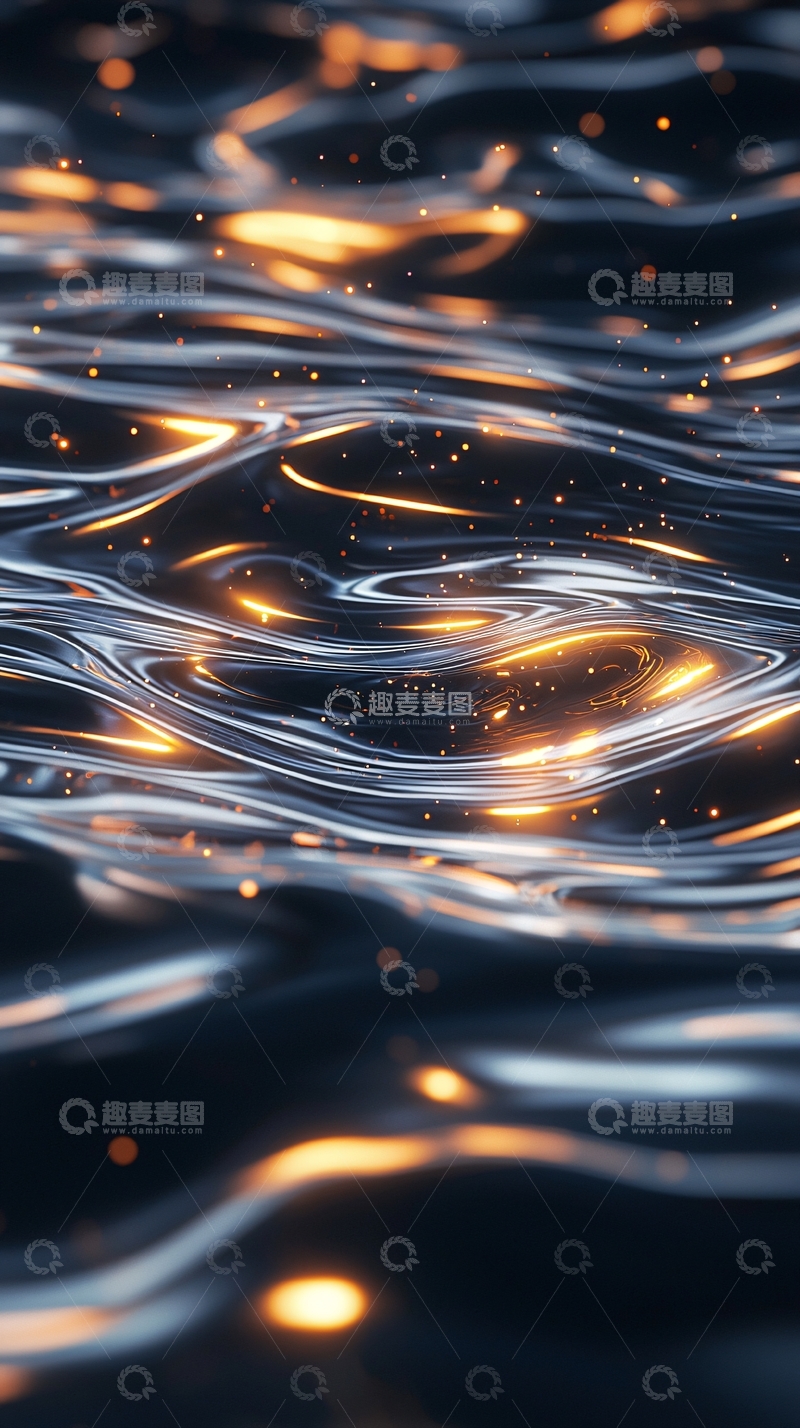 高清大图下载【趣麦麦图】波光粼粼的液体表面