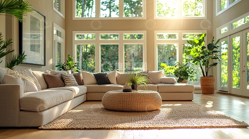 高清大图下载【趣麦麦图】明亮宽敞的客厅设计