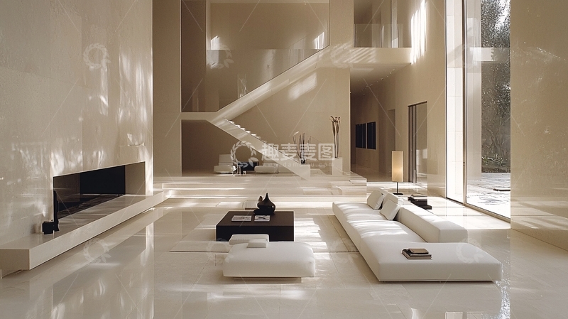 高清大图下载【趣麦麦图】极简主义客厅