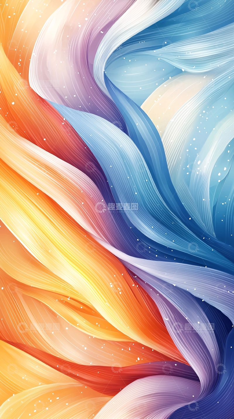 高清大图下载【趣麦麦图】色彩斑斓的抽象纹理