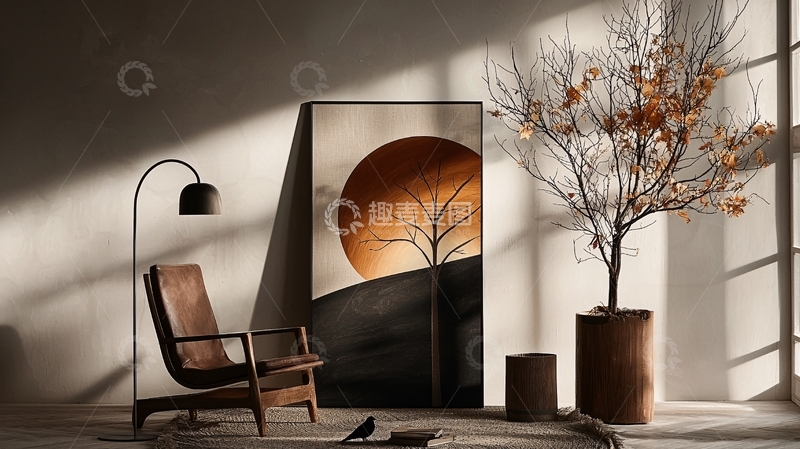 高清大图下载【趣麦麦图】简约现代室内一角