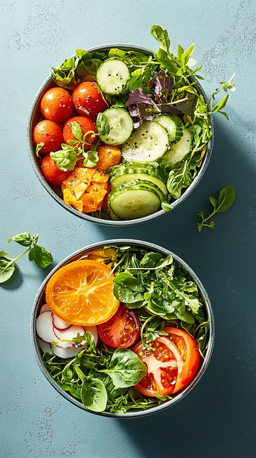 健康沙拉蔬菜水果碗