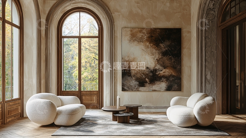 高清大图下载【趣麦麦图】优雅的室内客厅空间