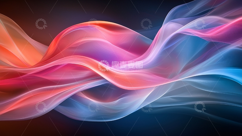 高清大图下载【趣麦麦图】彩色烟雾抽象背景