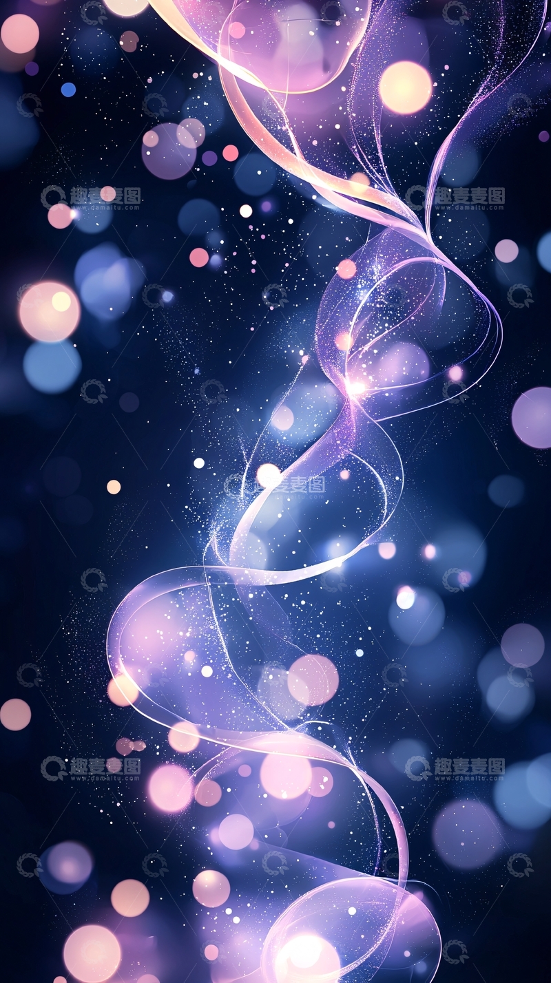 高清大图下载【趣麦麦图】紫色光晕梦幻背景