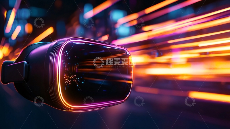 高清大图下载【趣麦麦图】VR眼镜与光影特效