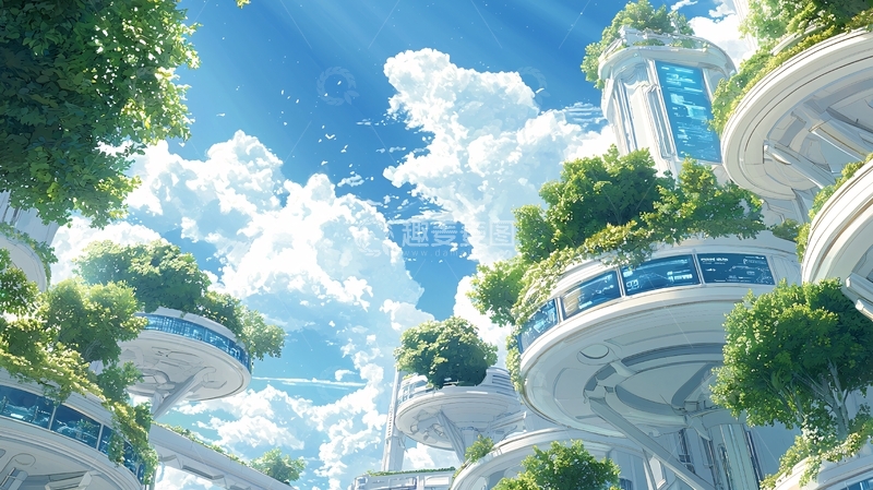 高清大图下载【趣麦麦图】未来城市高清图片