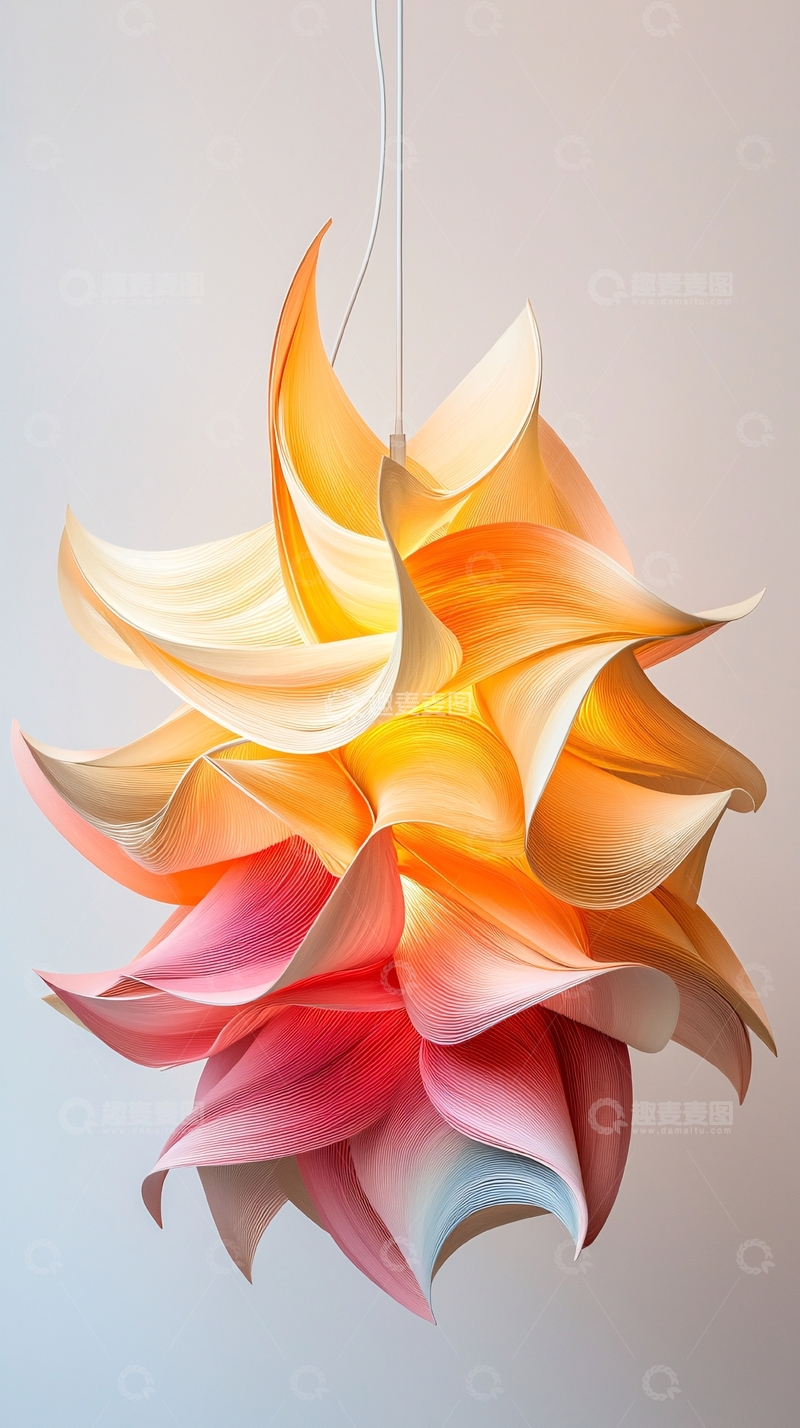 高清大图下载【趣麦麦图】花瓣状吊灯高清图片